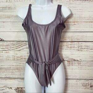 BETH RICHARDS METALLIC PURPLE Size‎ small  ONE PIECE SWIMSUIT